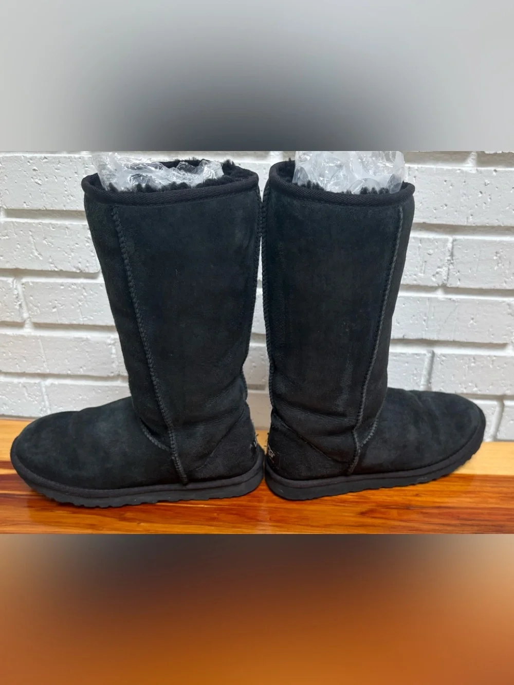 UGG Classic Tall Boots 5815, Black, Size 6